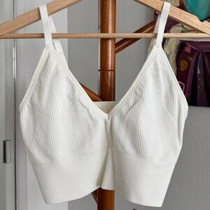 Harper Wilde - Lounge Rib Triangle Bralette in White